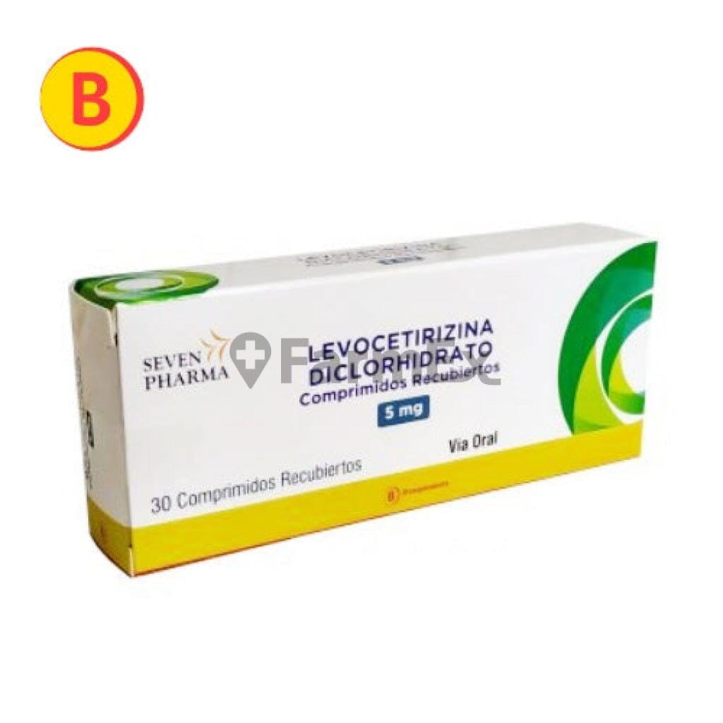 Levocetirizina 5 mg x 30 comp Farmex-Pluxee-Persistente
